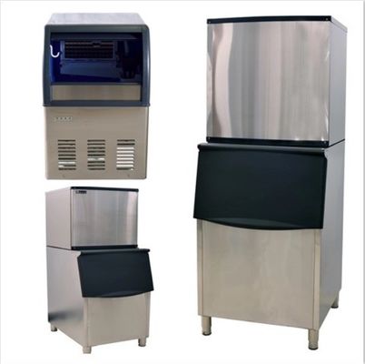 Fabricante de hielo eléctrico profesional con gran capacidad y diseño de doble capa de acero inoxidable