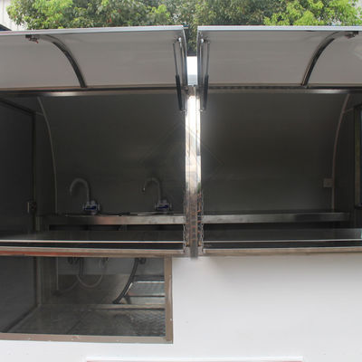 1500W camión eléctrico carro de comida móvil con diseño de techo superior y función de conducción