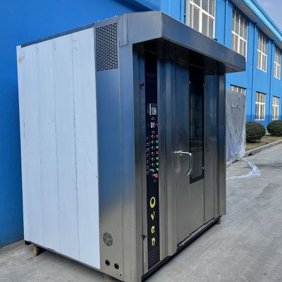 64 bandejas horno rotativo de aceite diesel para la línea de producción de pan máquina en Shanghai
