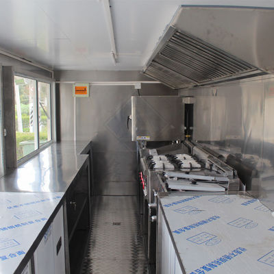 Horno de convección de ruedas de carretera a base de agua para restauración y horneado al por menor en camiones de comida