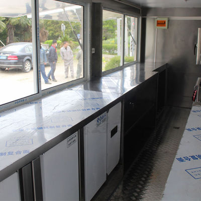 Horno de convección de ruedas de carretera a base de agua para restauración y horneado al por menor en camiones de comida