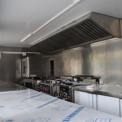 Horno de convección de ruedas de carretera a base de agua para restauración y horneado al por menor en camiones de comida