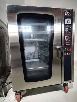 8 cubiertas horno de panadería de convección eléctrica comercial para profesionales de la industria alimentaria