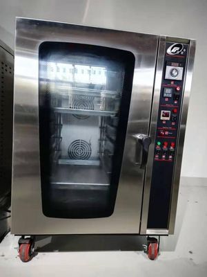 8 cubiertas horno de panadería de convección eléctrica comercial para profesionales de la industria alimentaria