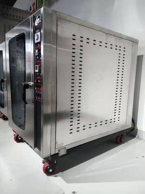 8 cubiertas horno de panadería de convección eléctrica comercial para profesionales de la industria alimentaria