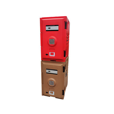 Caja de transporte de comida eléctrica de pizza de plástico de 15 kg Caja de entrega de alimentos aislada