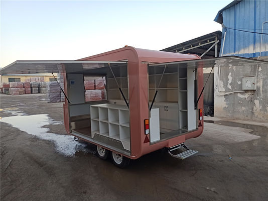 Larga vida útil Comercio al por menor Camión de comida móvil Ropa callejera Tienda Trailer Pizza caliente