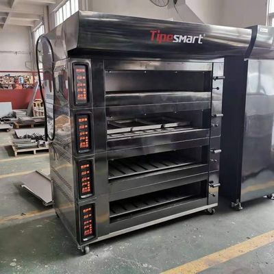 600 * 400mm Tamaño de bandeja El pan eléctrico croissant pizza horno de horneado para el rendimiento de la panadería