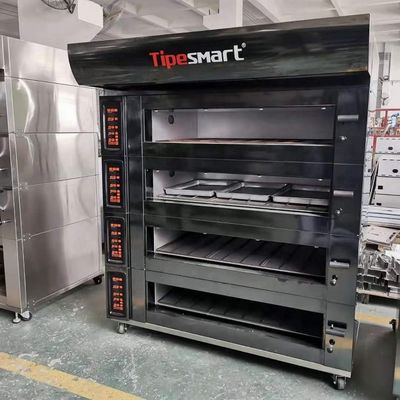 600 * 400mm Tamaño de bandeja El pan eléctrico croissant pizza horno de horneado para el rendimiento de la panadería