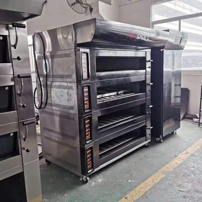 600 * 400mm Tamaño de bandeja El pan eléctrico croissant pizza horno de horneado para el rendimiento de la panadería