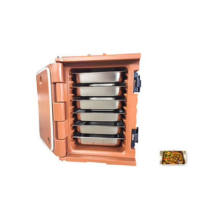 Caja de entrega de comida aislada de plástico gris para fideos comerciales