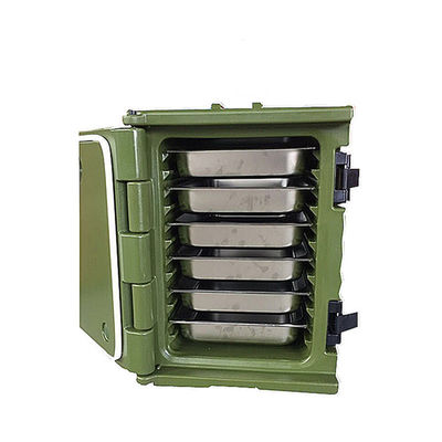Caja de transporte de comida caliente caja de entrega de alimentos aislada de plástico de color personalizado