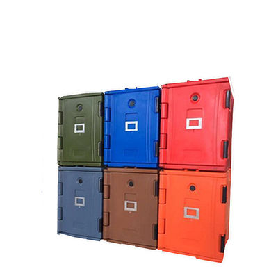 Caja de entrega de alimentos aislada de plástico para el transporte de pollo de 15 kg de papas fritas comerciales