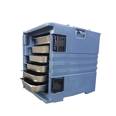 Caja de entrega de alimentos aislada de plástico para el transporte de pollo de 15 kg de papas fritas comerciales