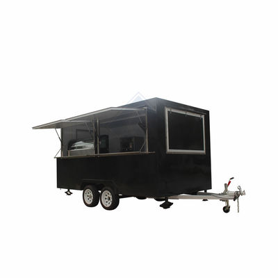 Trailer de carretillas de comida móvil de 1500W para camiones de comida rápida Trailer 2300*1750*2100mm
