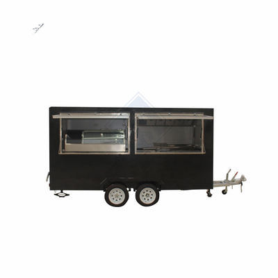 Trailer de carretillas de comida móvil de 1500W para camiones de comida rápida Trailer 2300*1750*2100mm