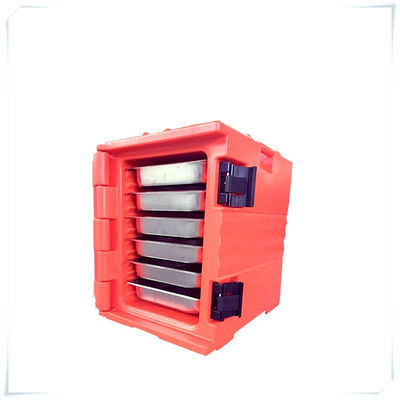 Caja de alimentos aislada de moldeo rotativo amarilla de 15 kg para conservar alimentos frescos calientes o fríos