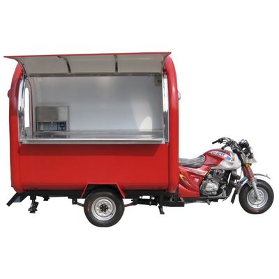 Carro de comida móvil motocicleta Carro de comida/camión eléctrico de comida/quiosco del camión de café