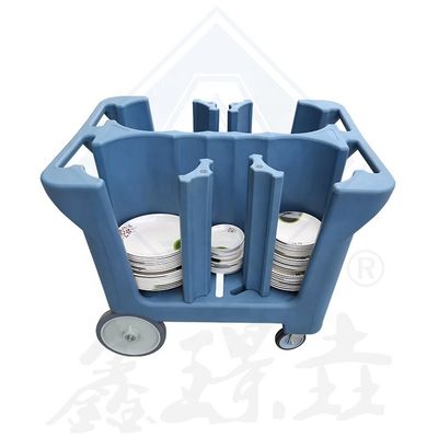 Equipo de cocina comercial carro de platos de moldeo rotativo con colores personalizables de 4 columnas