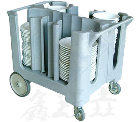 Equipo de cocina comercial carro de platos de moldeo rotativo con colores personalizables de 4 columnas