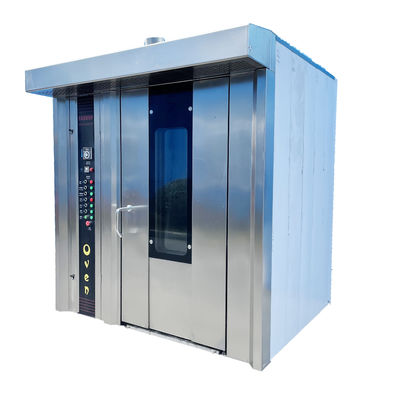 Acero inoxidable 16 bandejas Aceite diesel Comercial eléctrico horno de convección de pastel de luna Plata