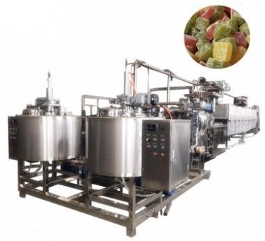 Línea de producción totalmente automática para hacer caramelos de jelly gummy bear en bebidas alimenticias