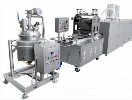 Línea de producción totalmente automática para hacer caramelos de jelly gummy bear en bebidas alimenticias