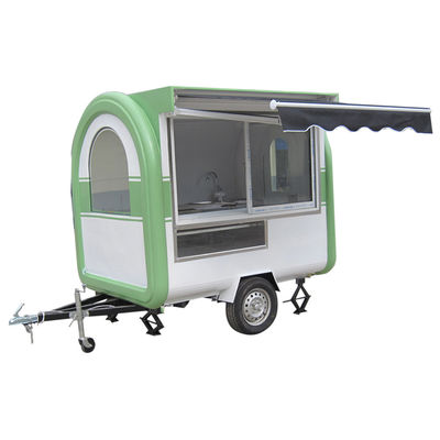 3.5m remolque eléctrico para camiones de comida Vintage Caballo caja barra de vino para planta de procesamiento de frutas