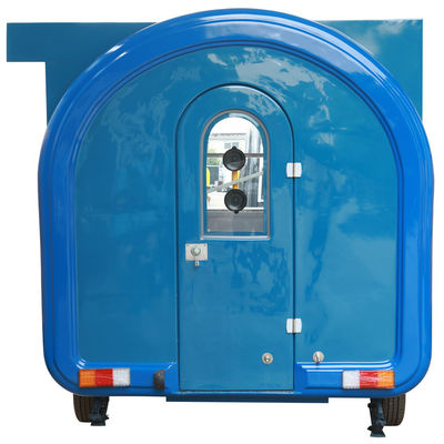 Camión de comida para perros calientes con freidora y nevera / congelador pequeño móvil de 2,2 metros