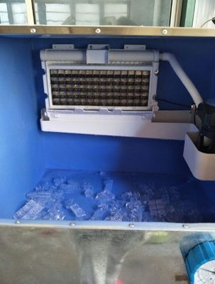 Máquina profesional para hacer hielo en cubo comercial con capacidad de almacenamiento de hielo de 1000 kg