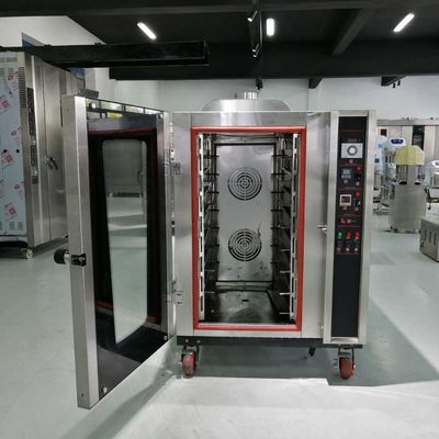 8 bandejas Horno de convección de gas para hornear pan Plato de hornear tamaño 400 * 600mm Fácil operación