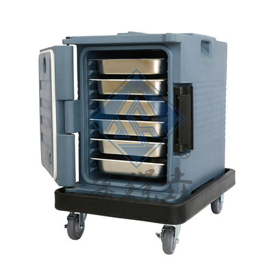 Display de alimentos Negro aislado Comercial de restauración más caliente de transporte de contenedores de carro