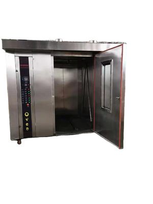 Fuente de alimentación Gas Equipo de panadería 32 bandejas Horno rotativo Máquina de hornear comercial
