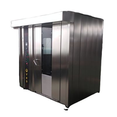 Fuente de alimentación Gas Equipo de panadería 32 bandejas Horno rotativo Máquina de hornear comercial