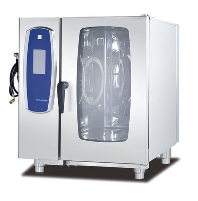 Horno combinado de convección de gas de 8 bandejas para hornear pan francés con certificado CE y potencia de 18,6 kW