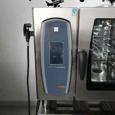 Horno combinado de convección de gas de 8 bandejas para hornear pan francés con certificado CE y potencia de 18,6 kW