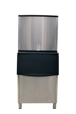 Máquina de cubos de hielo industriales totalmente automática de acero inoxidable con dispensador de agua