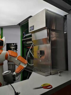 Dispensador de cubo de hielo de capacidad diaria de 45 kg/día con máquina automática de hielo y hielo lunar de Chin