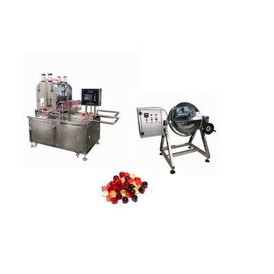 Máquina de depósito de goma de tortuga de uva comercial a base de gelatina para la fabricación de dulces