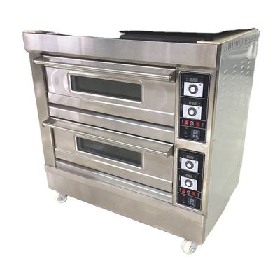 Función de la maquinaria de hornear electricidad gas torta pizza horno con competitivo y 3 deck 9 bandejas