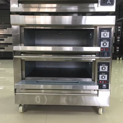 Función de la maquinaria de hornear electricidad gas torta pizza horno con competitivo y 3 deck 9 bandejas