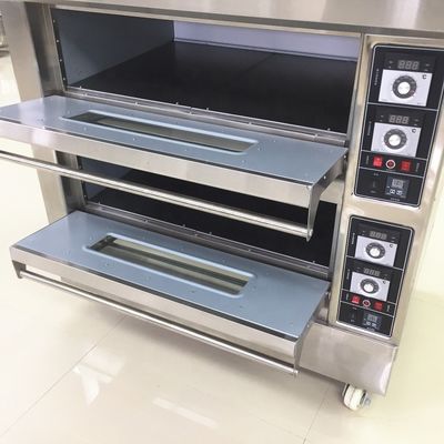 Función de la maquinaria de hornear electricidad gas torta pizza horno con competitivo y 3 deck 9 bandejas