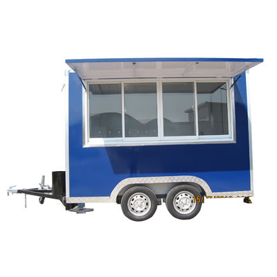 Remolque de concesión de restauración comercial con 4 ruedas de carretera y cocina totalmente equipada