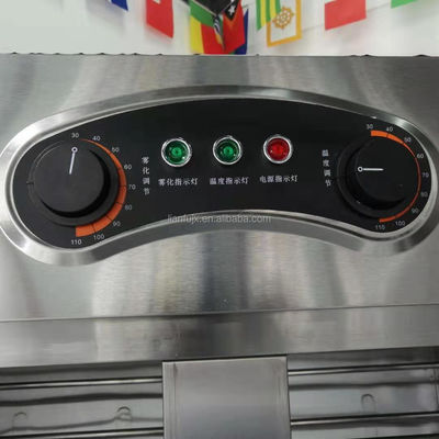 Material de acero inoxidable Máquina eléctrica de prueba de fermentación para la caja de masa de pan