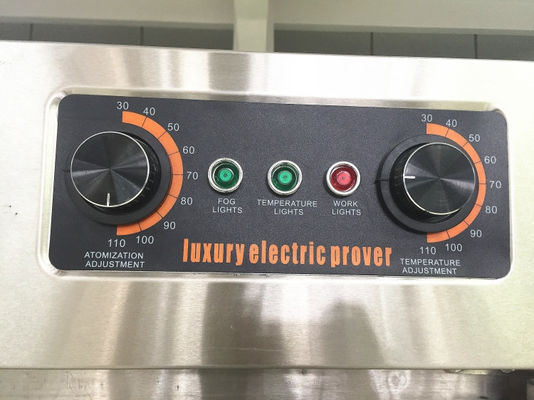 Cabinet de prueba de pan de rosquilla industrial eléctrico con bandeja y 2.6KW de eficiencia