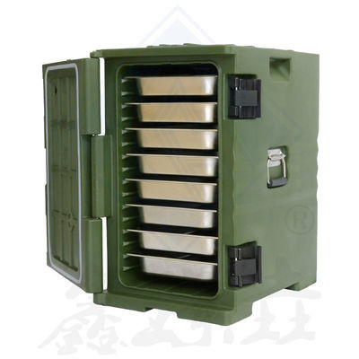 Equipo de comida de buffet de hotel Caja aislada de moldeo rotativo multicolor para almacenamiento de alimentos