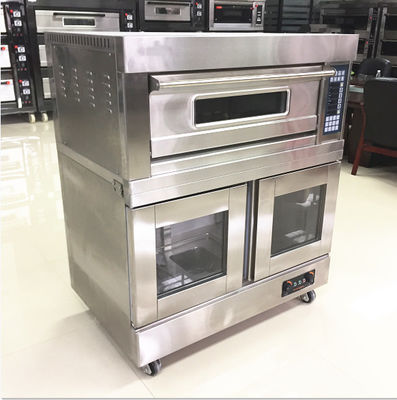 Capacidad de bandejas Pan de hornear comercial Pizza pastel Cocina Gas Horno eléctrico