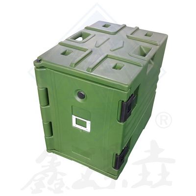 Caja aislada de tamaño personalizado con ruedas pequeñas y diseño multicolor en la caja de almuerzo