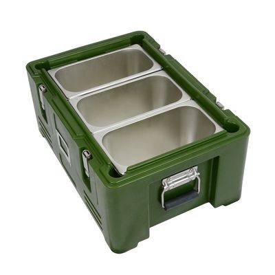 Contenedor aislado de la caja de comida de plástico para el transporte de pescado en microondas y caja fuerte para lavavajillas