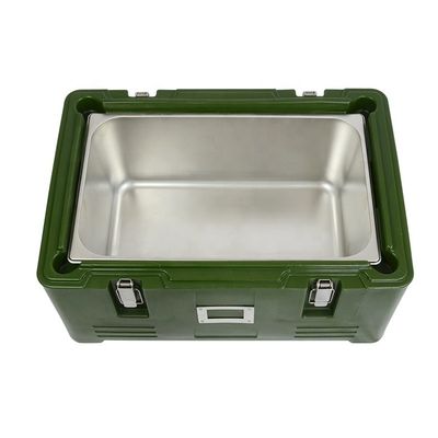 Contenedor aislado de la caja de comida de plástico para el transporte de pescado en microondas y caja fuerte para lavavajillas